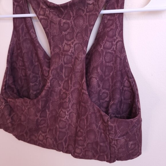 EVOLUTION AND CREATION Womens XL Active Tank Top and Pants Set Purple Snake Skin - Picture 9 of 16